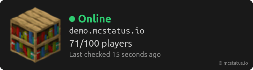 API Documentation - Minecraft Server Status